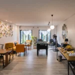 Communal dining area at Blu Monkey Boutique Bangsaen
