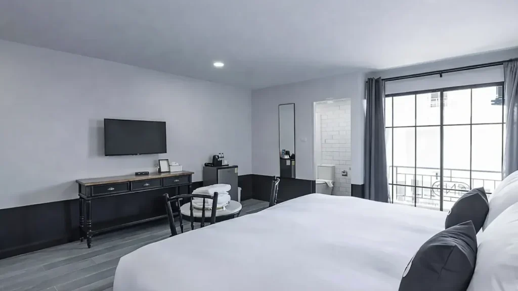 Chimpanzee Pod Double Bed room at Blu Monkey Boutique Bangsaen